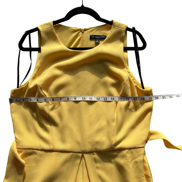 Spring, Summer Outfit. Yellow Jumpsuit Size 12 INC International Concepts. - Picture 10 of 16